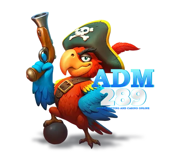 ADM289 บทความสล็อต ภาพนกโจรสลัดถือปืนใหญ่สไตล์การ์ตูน โทนฟ้าน้ำทะเลสดใส